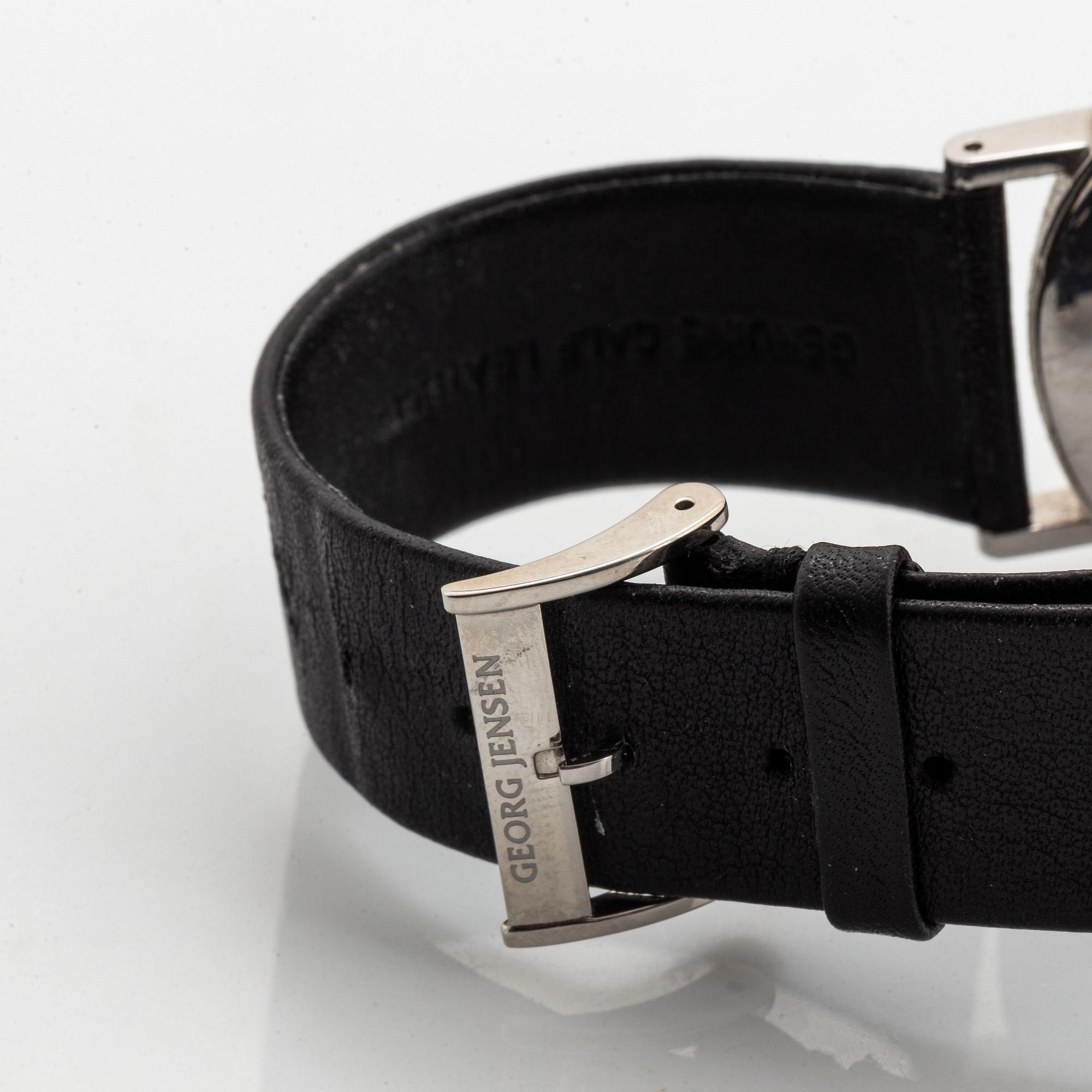 Henning Koppel, armbandsur, Georg Jensen, wristwatch, chronograph, 37 mm.