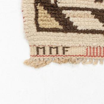 Märta Måås-Fjetterström, matta,  "Vadstena", flossa, ca 257,5 x 209 cm, signerad MMF.