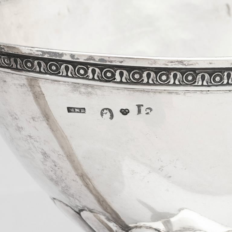 A pair of Gustavian silver sugarbowls, mark of Mikael Nyberg, Stockholm 1791.