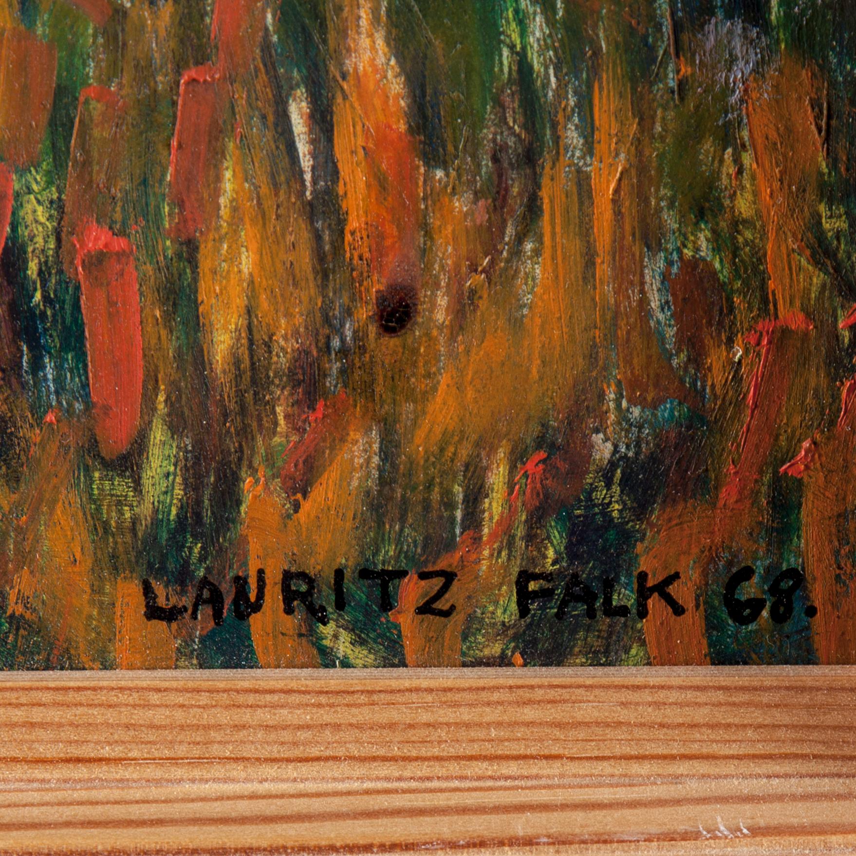 LAURITZ FALK, Oil on panel, signed and dated -68.
