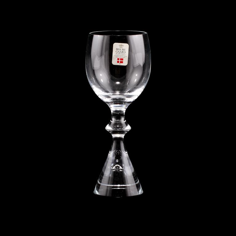 PORTVINS-/SHERRYGLAS, 12 st, "Prince", Holmegaard, 1900-talets andra hälft.