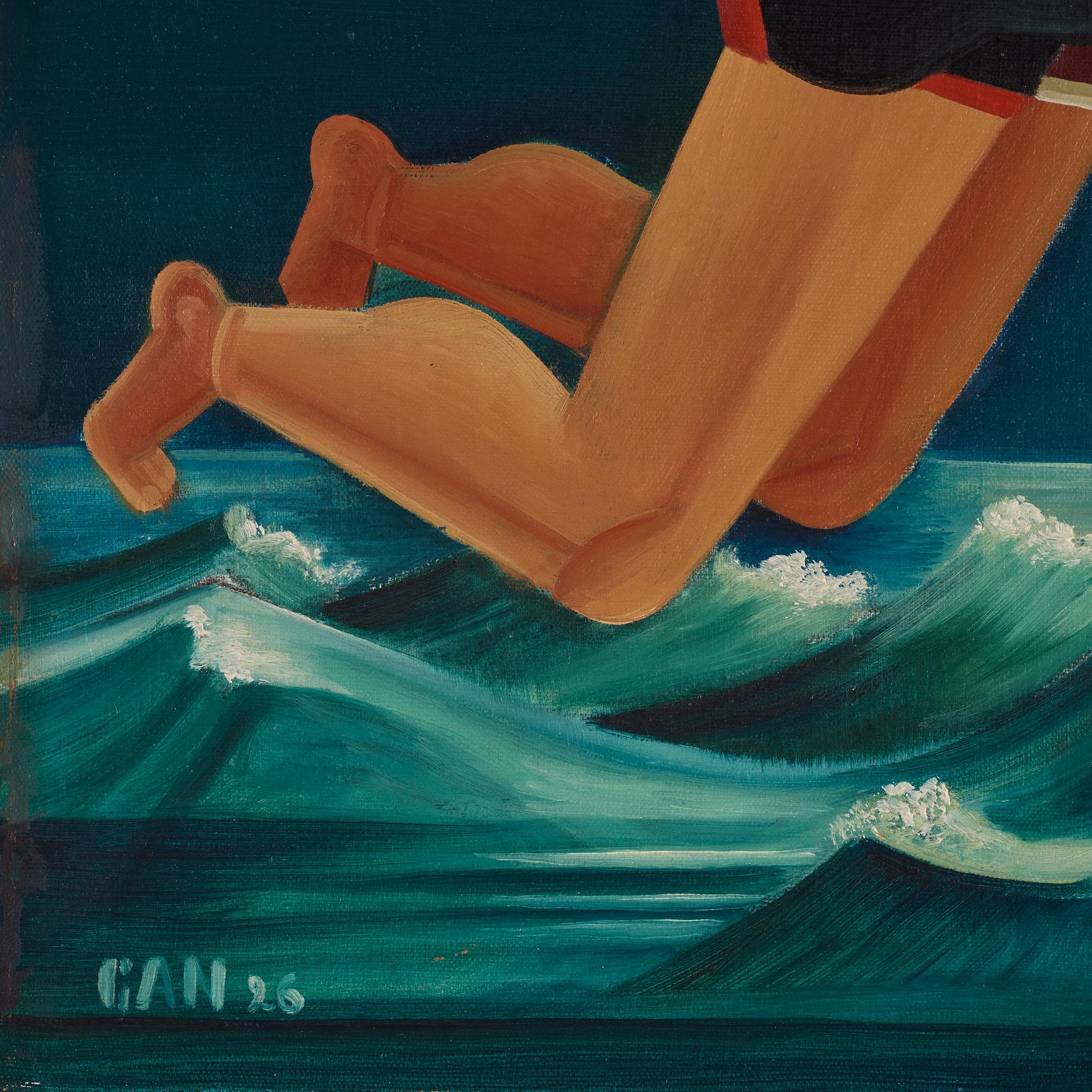 Gösta Adrian-Nilsson, "Badande (Sommarkväll)".