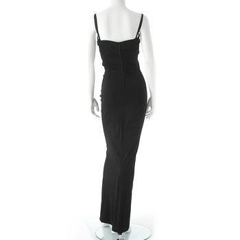 DOLCE & GABBANA, a black evening dress. Size 40.