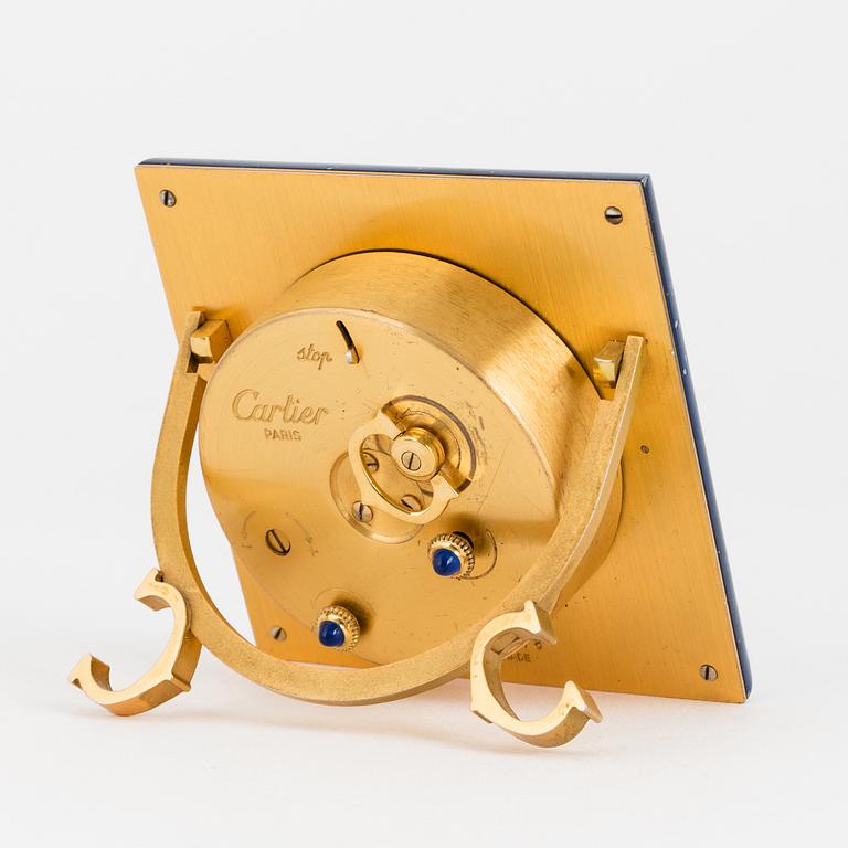 CARTIER, Paris, alarm clock, 75 x 75 mm,