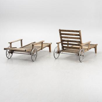Elsa Stackelberg, a pair of sun loungers, Fri Form, Edsbruk, second half of the 20th Century.