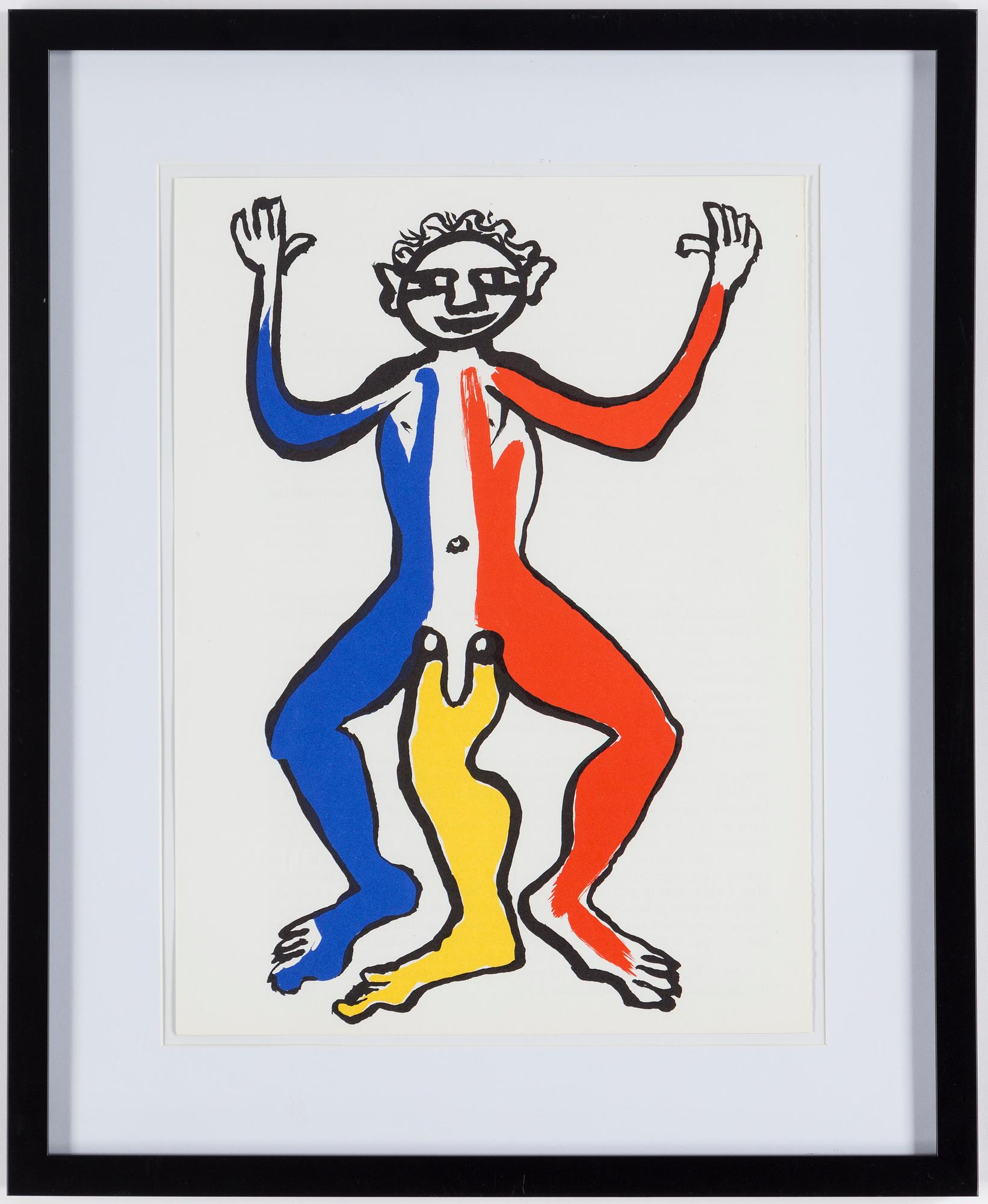 ALEXANDER CALDER, colour lithographe, unsigned, from Derrière le Miroir nr 212 1975.