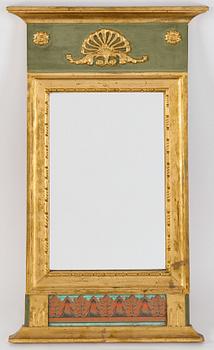 A mirror by Johan Engström, Hudiksvall, early 19th Century.