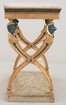 KONSOLBORD. Sengustavianskt stockholmsarbete, 1800- talets början.