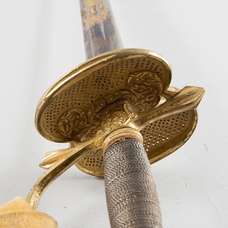 AN INFANTRY OFFICER'S SWORD, ca 1840.