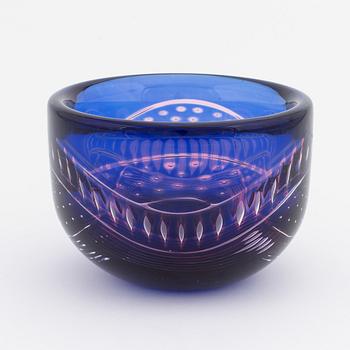 Jan Johansson, a glass bowl, Orrefors.