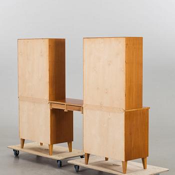 HYLLSYSTEM MED SKRIVBORD, String design 1950-60-tal.