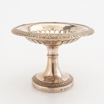 A Swedish 19th century silver bowl mark of Gustaf Möllenborg Stockholm 1833, weight 388 grams.