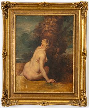 Unknown artist, 19th century, seated model.