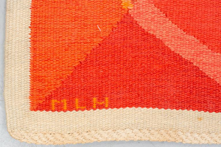 Ingrid Dessau, a carpet, flat weave, ca 211 x 204,5 cm, signed MLH ID.