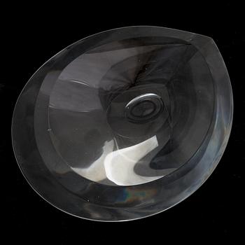 Tapio Wirkkala, konstglas, skål, signerad Tapio Wirkkala, Iittala -56.