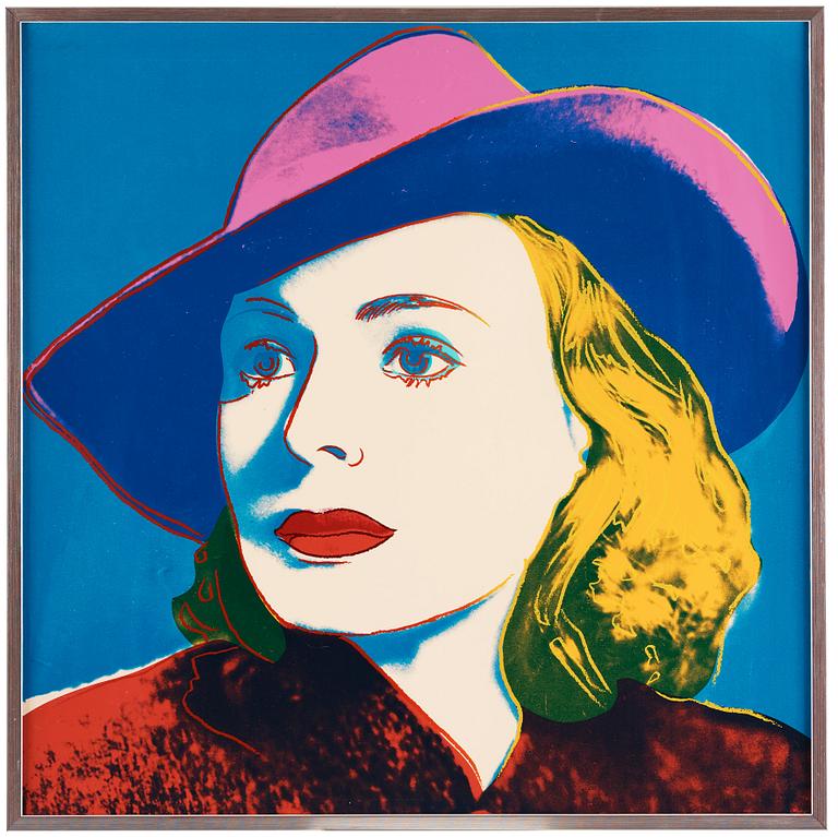 Andy Warhol, "Three portraits of Ingrid Bergman by Andy Warhol".