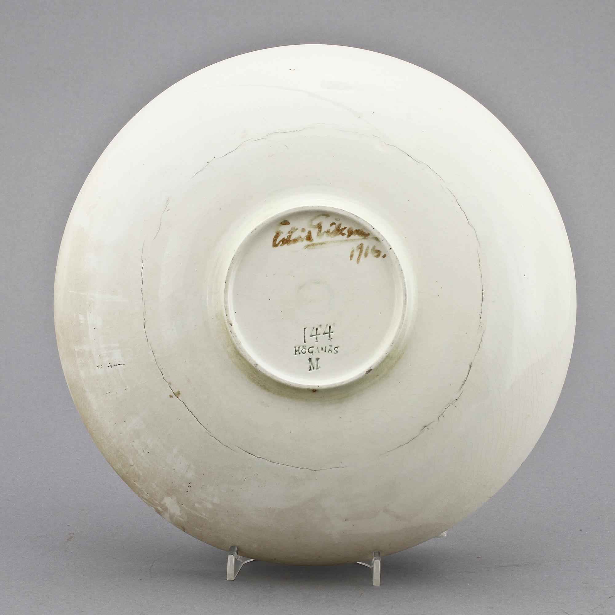 FAT, flintgods, Estrid Ericson, Höganäs sign o dat, 1916.