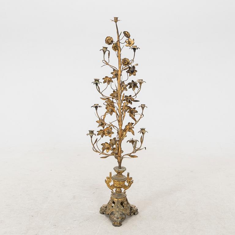 A French late 19th century /20th century candelabra.