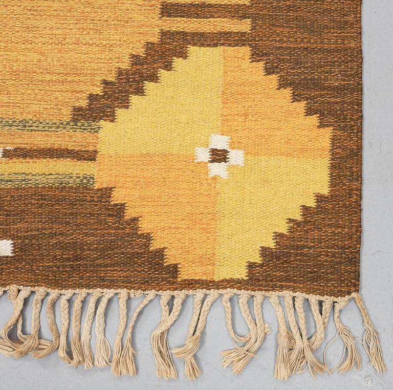 Ingegerd Silow, a carpet, flat weave, ca 214,5 x 135 cm, signed IS.