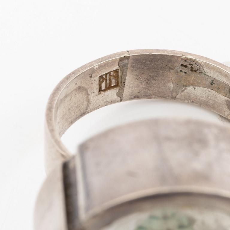 Ring, silver with rock crystal, Finland.