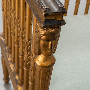 SOFFA, empirestil, sent 1800-tal.