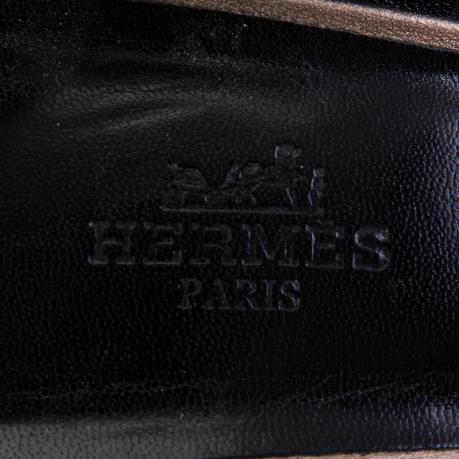 HERMÈS, "H", SANDALER, två par, i storlek 40,5-41.