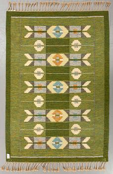 Ingegerd Silow,a flat weave carpet ca 205 x 137 cm.