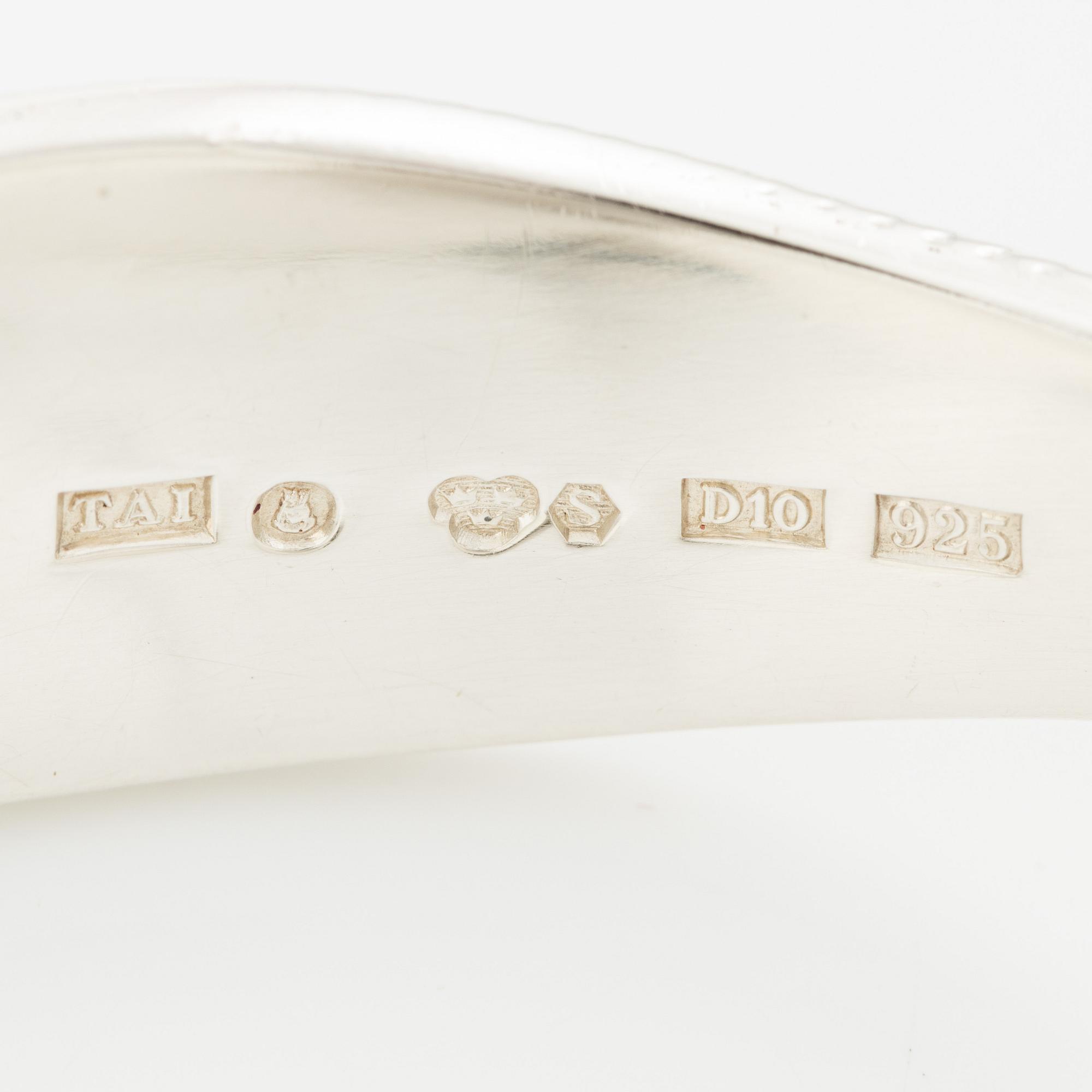 Rosa Taikon, a bangle, sterling silver, Stockholm 1978.