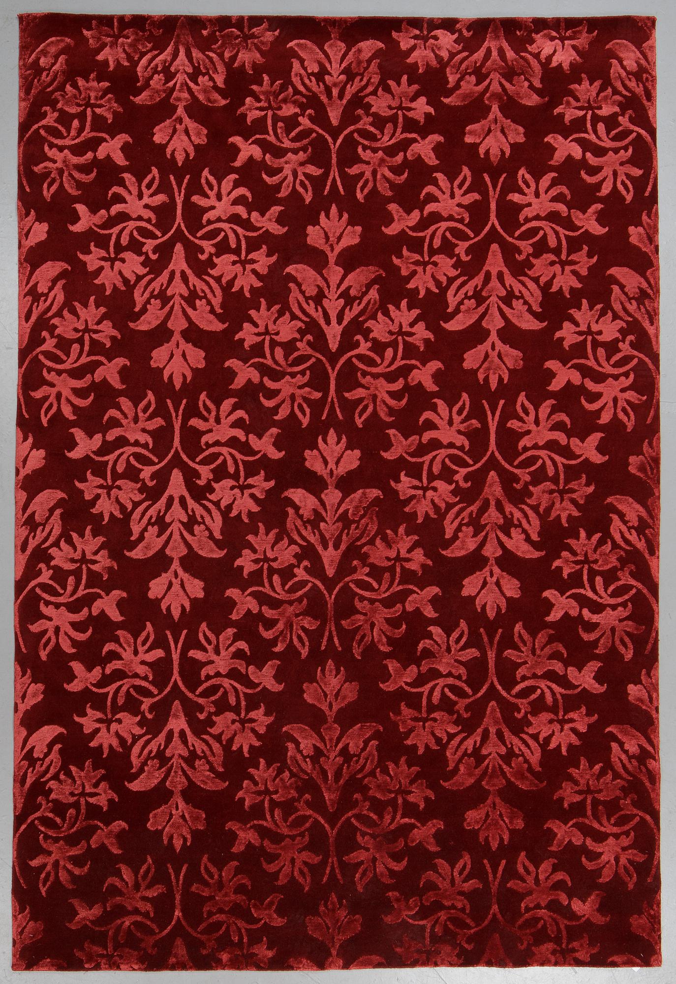 A carpet, India, wool  and  bambo  silk, ca 300 x 200 cm.