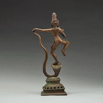 SKULPTUR, brons. Indien, tidigt 1900-tal.
