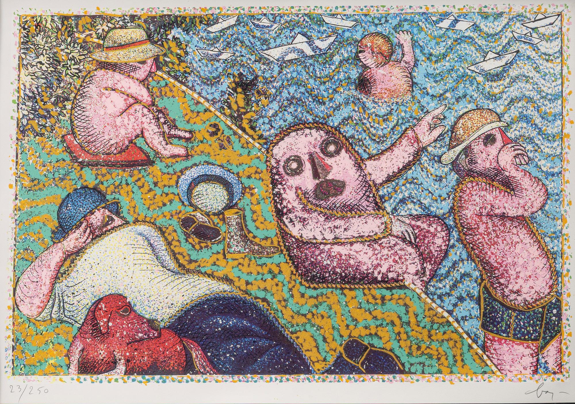 Enrico Baj, "La baignade".