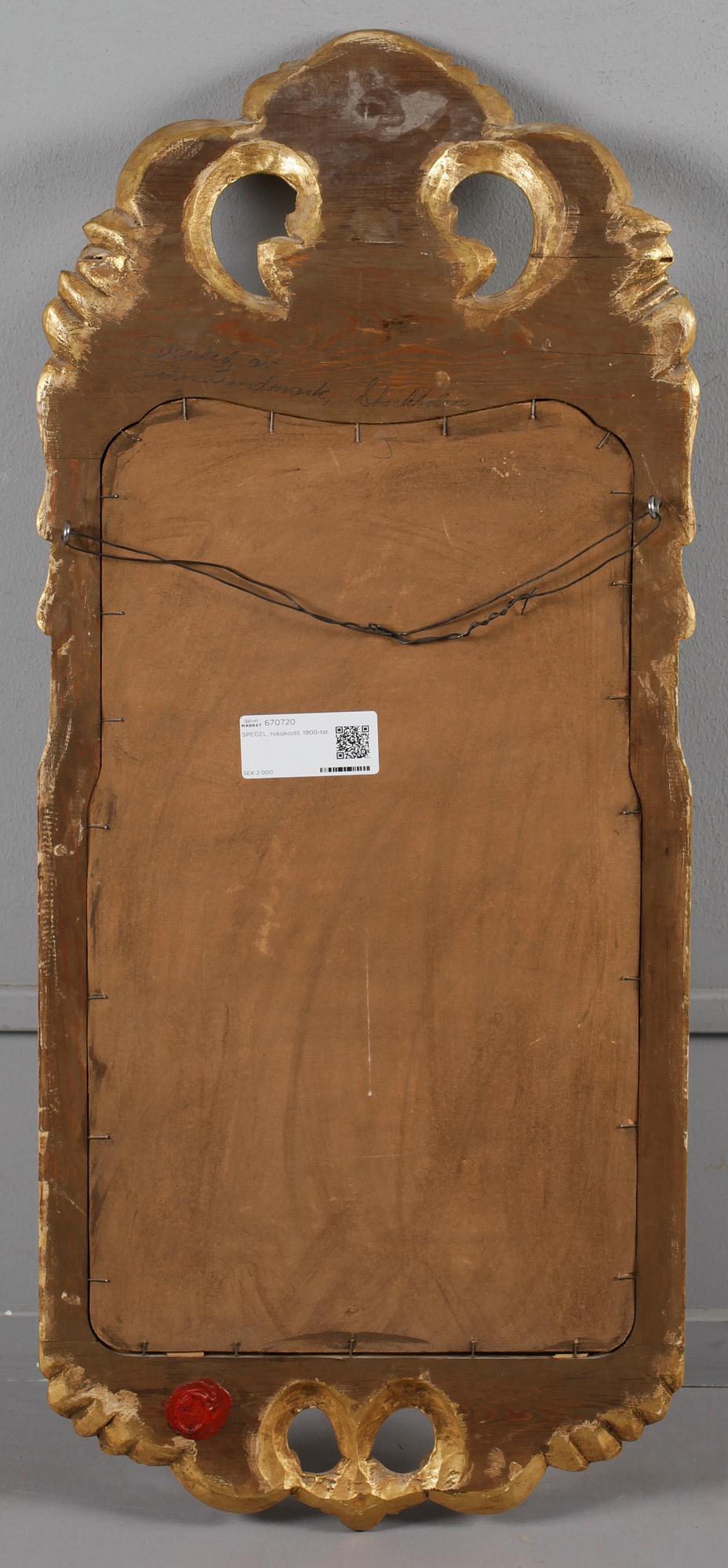 SPEGEL, rokokostil, 1900-tal.