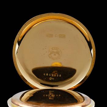 FICKUR, herr, savonett, Longines, 18k guld, 1900-talets mitt. Vikt ca 92,5g.