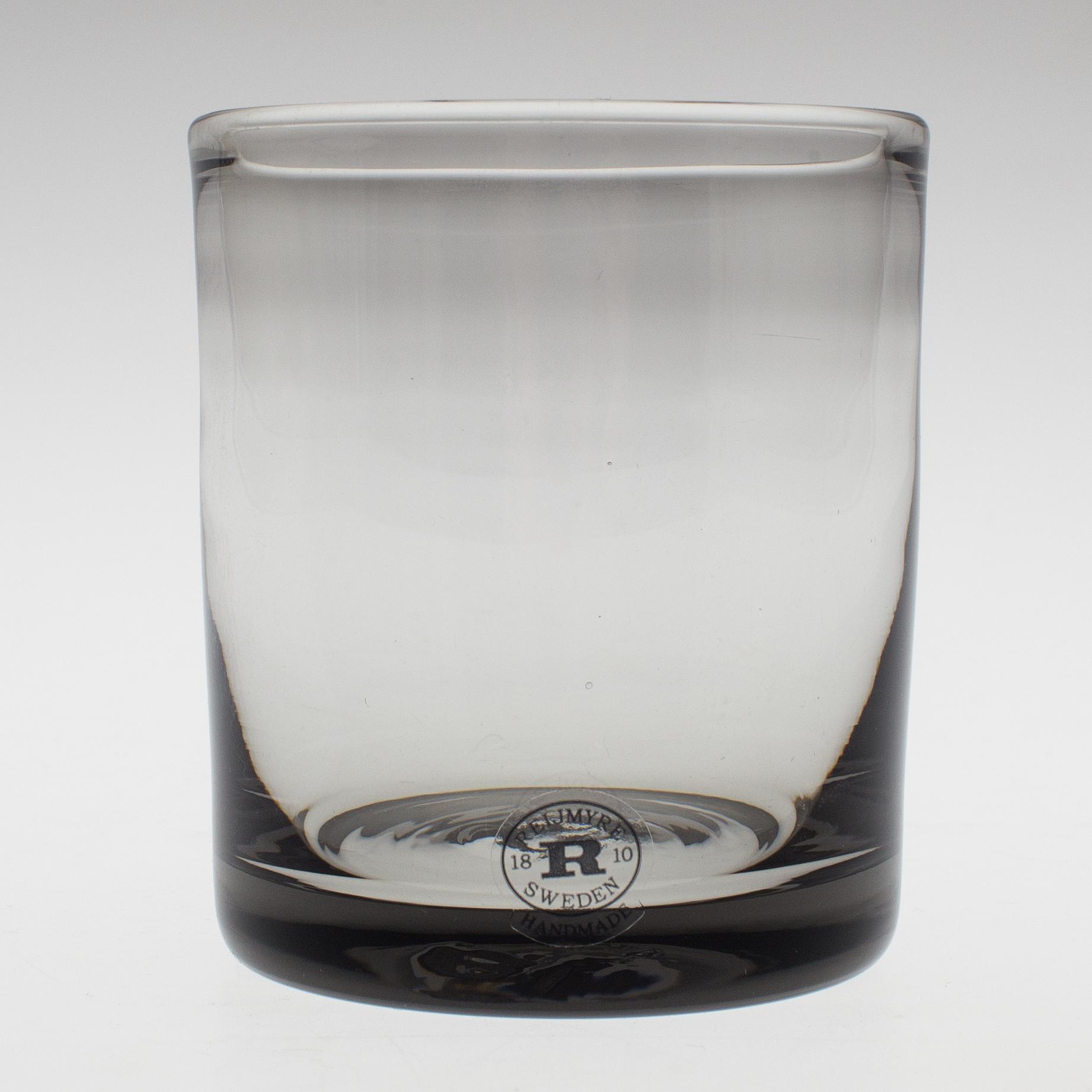 GLAS, 12 st, "Antik", Reijmyre Glasbruk.