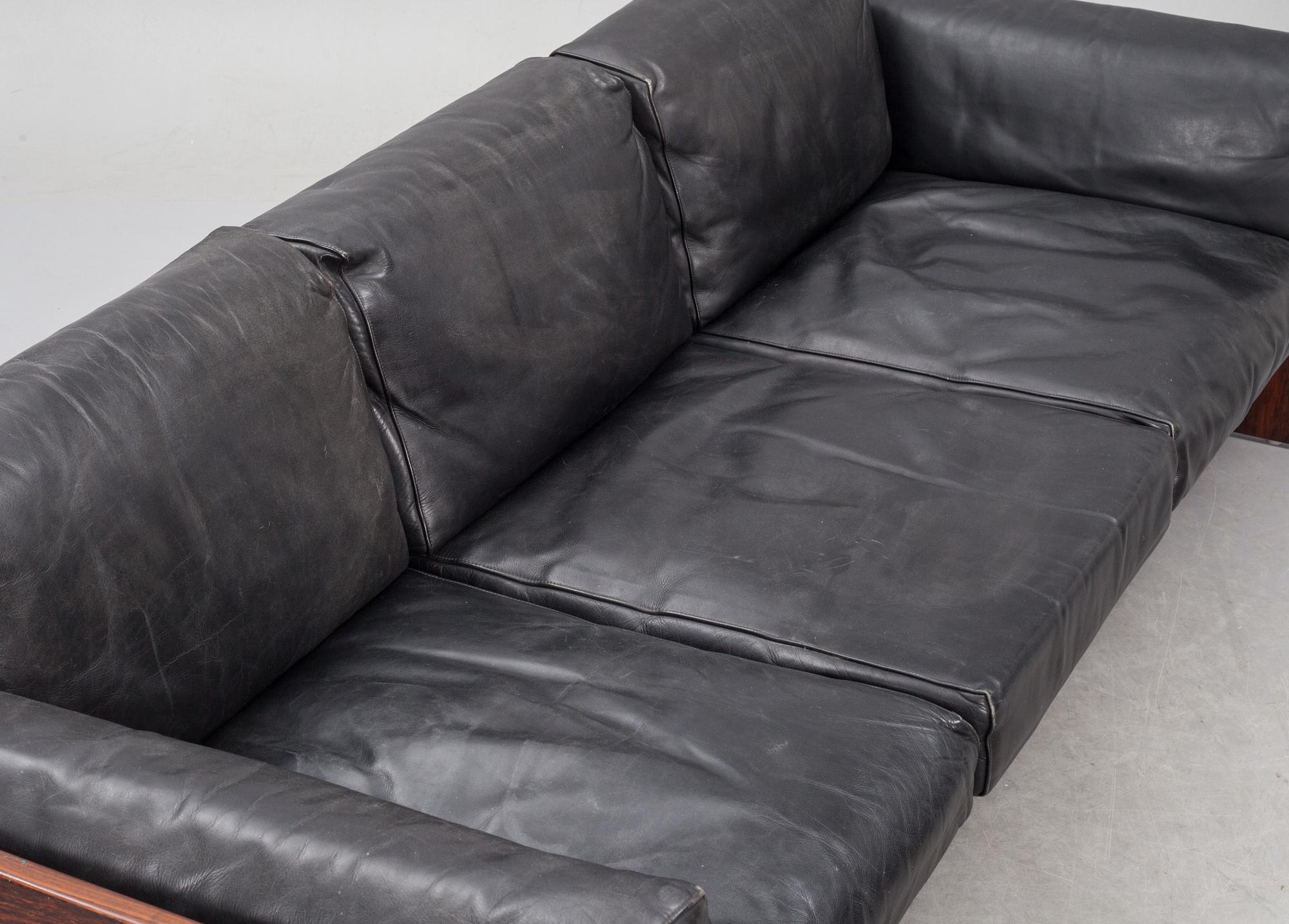 SOFFGRUPP, 3 delar. "Bastiano" av Afra och Tobia Scarpa, Knoll International, Haimi. 1960-tal.