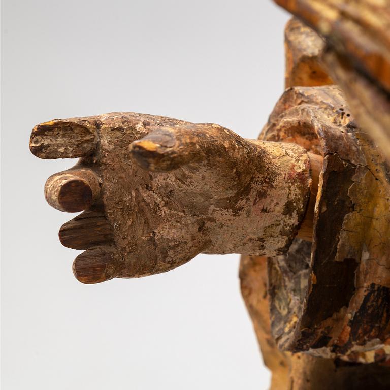 SCULPTURE, wood, 18th Century.