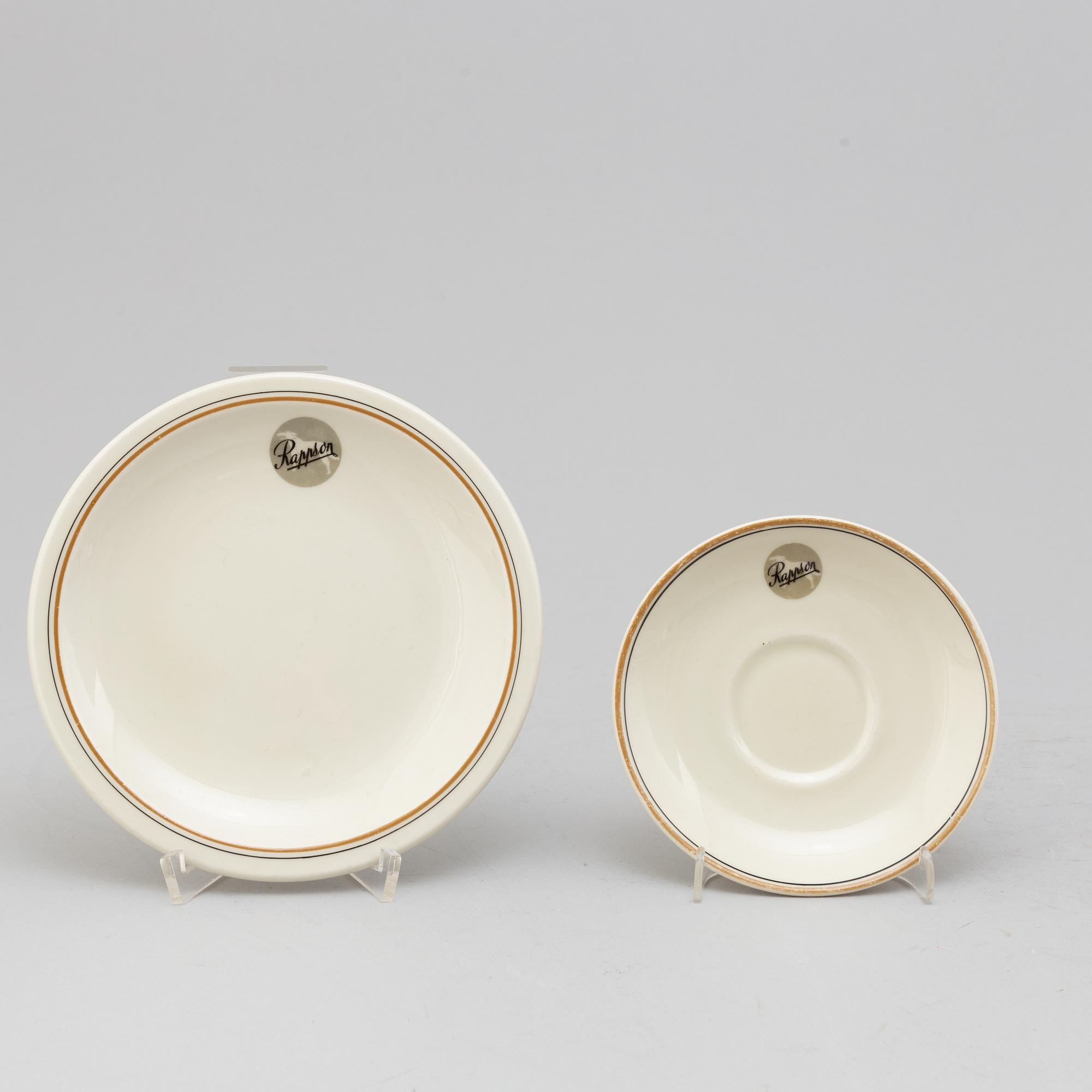 KAFFESERVIS, Karlskrona porslin, 28 delar, troligen 1930/40-tal.