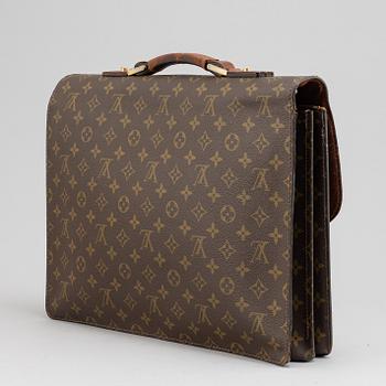 Louis Vuitton, monogram canvas briefcase, 1970's.