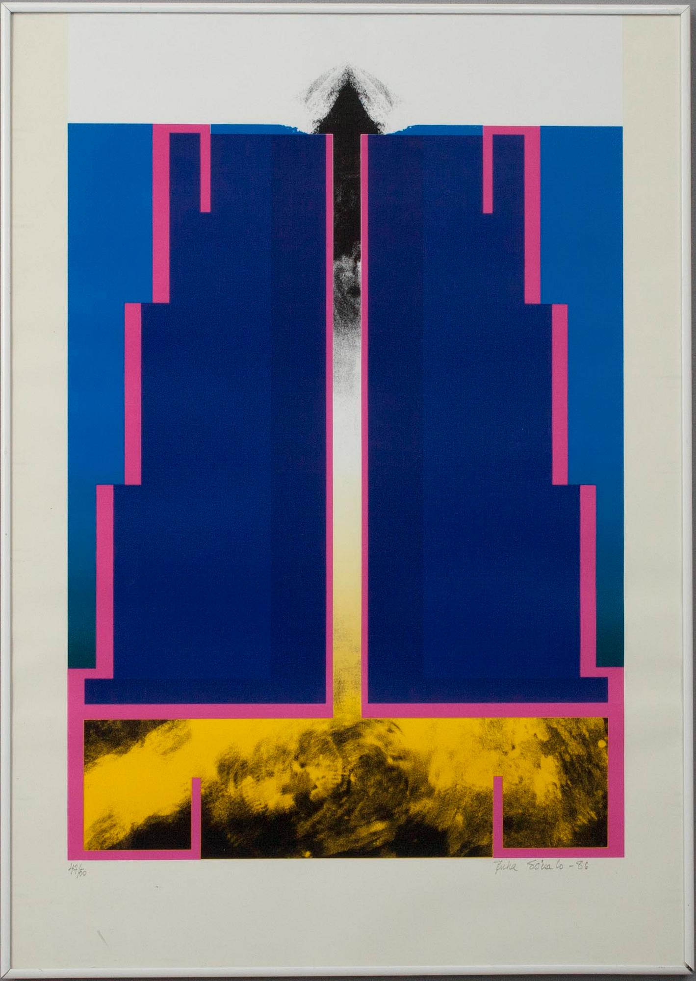 JUHA SOISALO, serigrafi, signerad och daterad -86, numrerad 47/50.