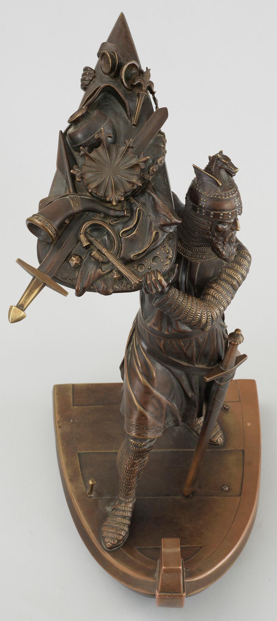 JOHANN HIRT, Brunpatinerad brons.