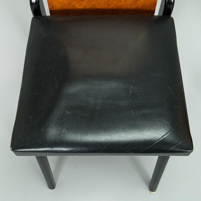 Pierre Cardin, tuoleja, 8 kpl, merkitty Pierre Cardin. Ranska. 1980-luku.