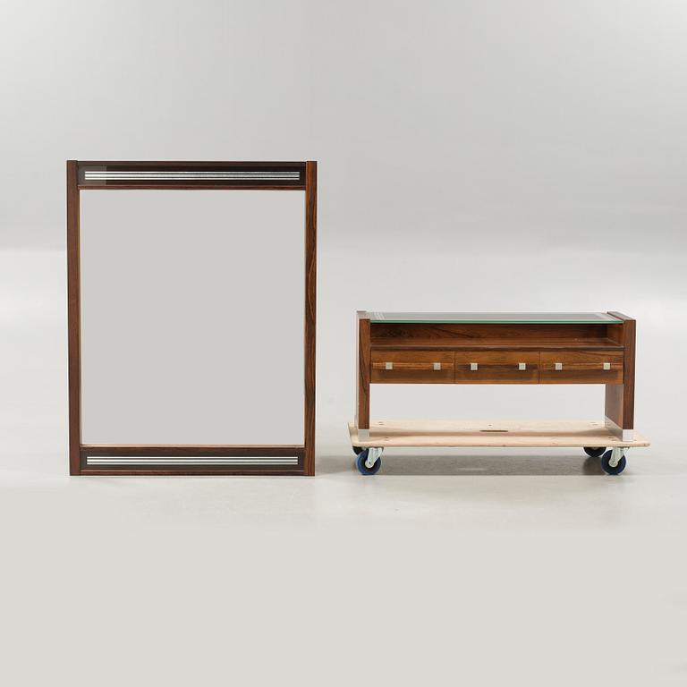 A 1960/70s hall bureau with mirror from Sweden.