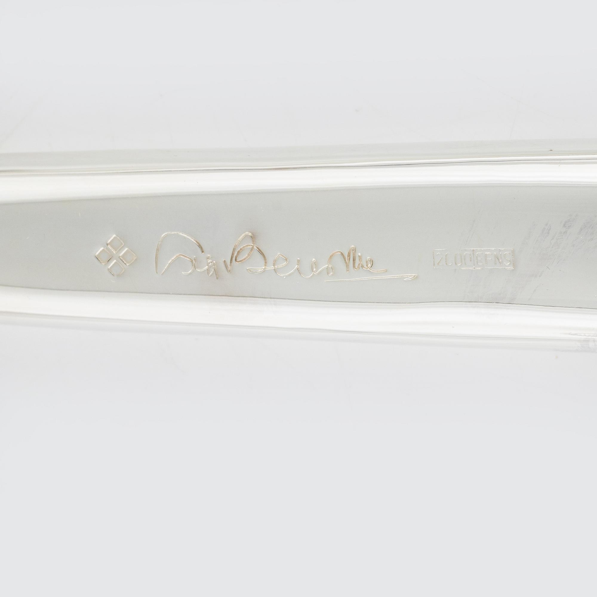 Sigvard Bernadotte, bestickuppsättning, nysilver, 84 delar, "Millenium Marianne", Christineholm, Fyrklövern.