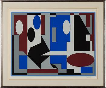 VICTOR VASARELY, silk screen, signed and numbered 195/250.