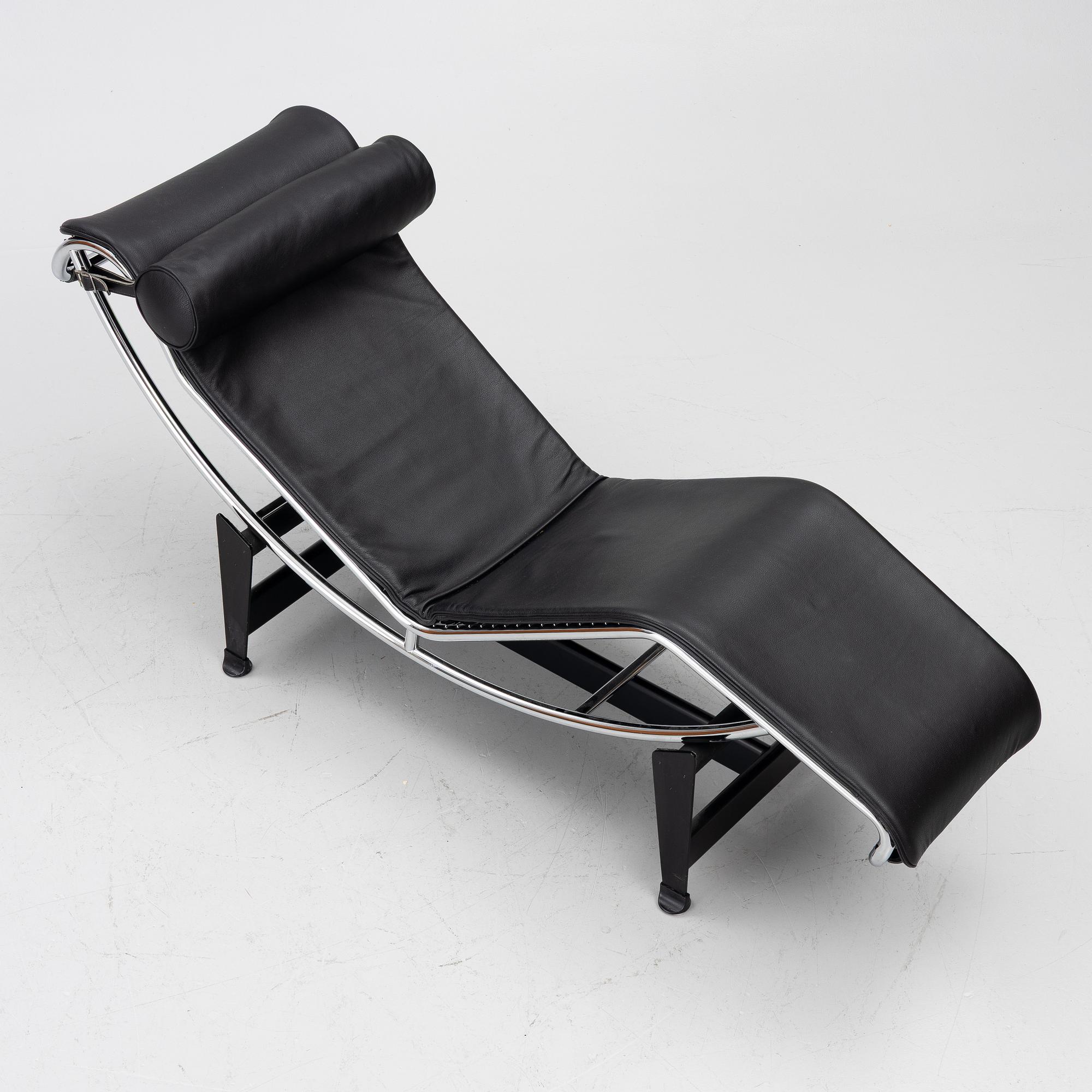 Le Corbusier (Charles-Édouard Jeanneret), & Charlotte Perriand, vilstol, "LC4", Cassina, Italien.
