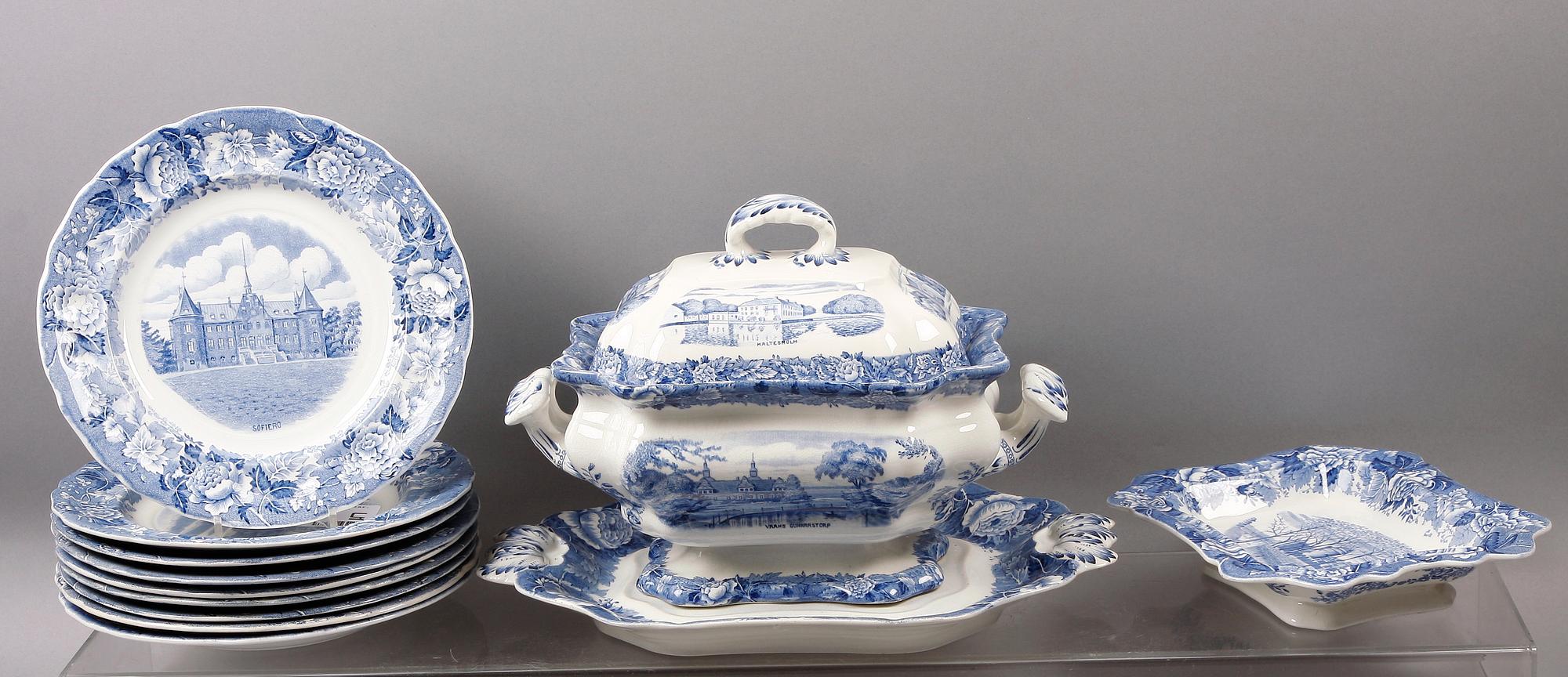 MATSERVISDELAR, 17 delar, porslin, "Skåne", Rörstrand.