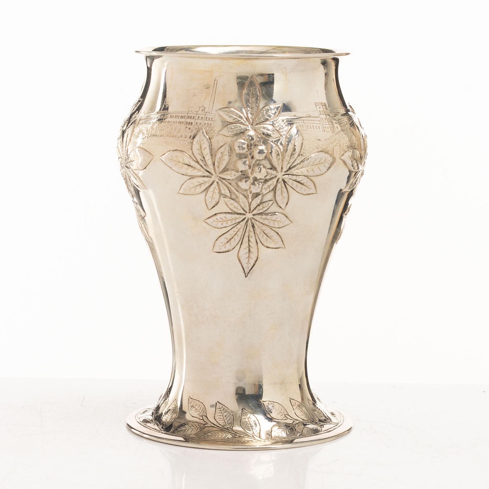 Guldsmedsaktiebolaget (GAB), vas, silver, jugend, Stockholm 1899.