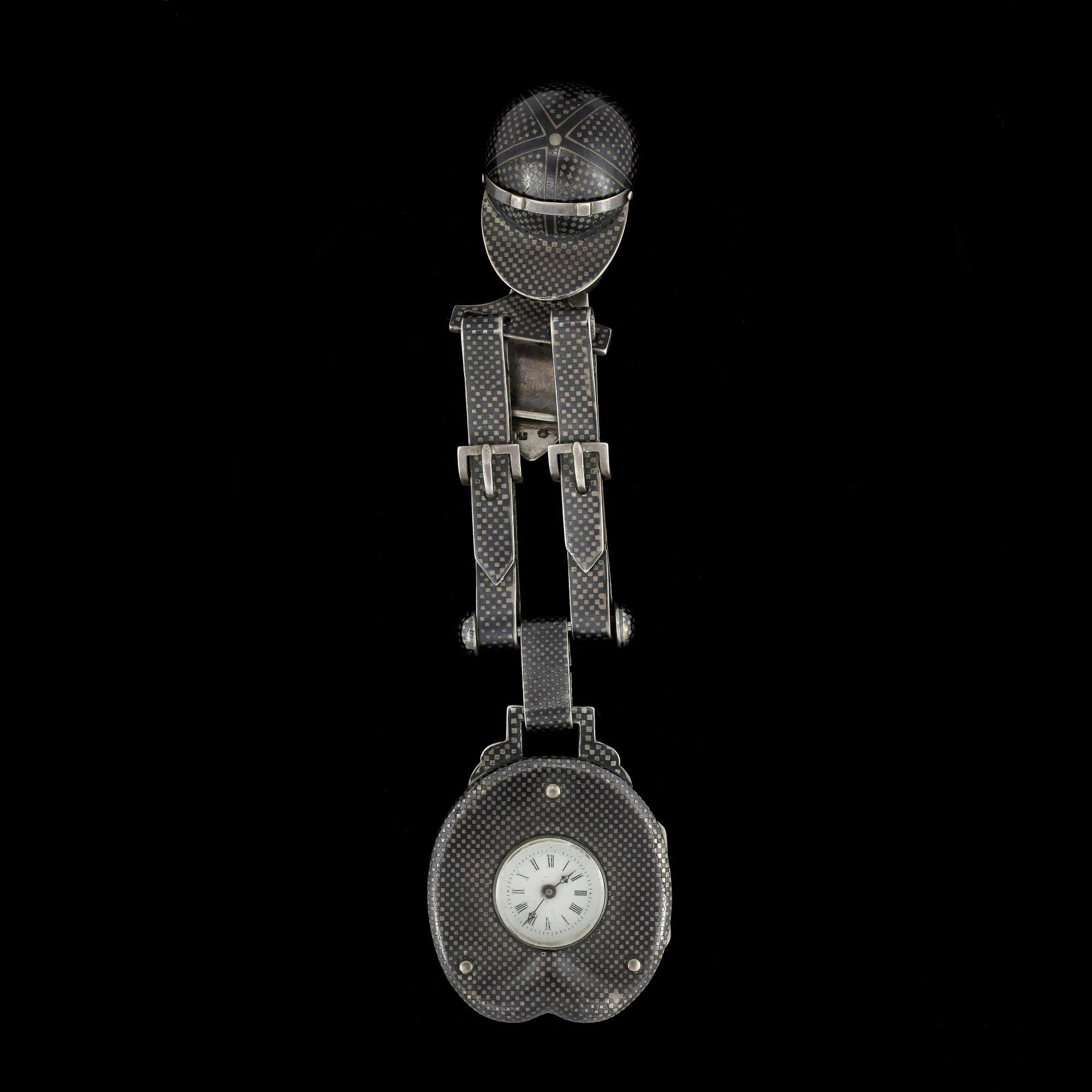 SMYCKEUR / CHATELAINE, silver, niello, Wien, Österrike-Ungern, 1800-talets slut.