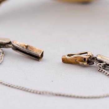 ARMBANDSUR, Borel & fils, gammalslipade diamanter, 14K (56) guld. Bragin Andrey (AБ), St Petersburg, 1900-talets början.