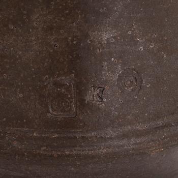 Kyllikki Salmenhaara, a stoneware jug signed KS.